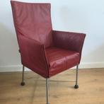 1 IZGS Montis Chaplin design stoel modern donker rood leer, Huis en Inrichting, Stoelen, Ophalen, Leer, Nvt, Eén