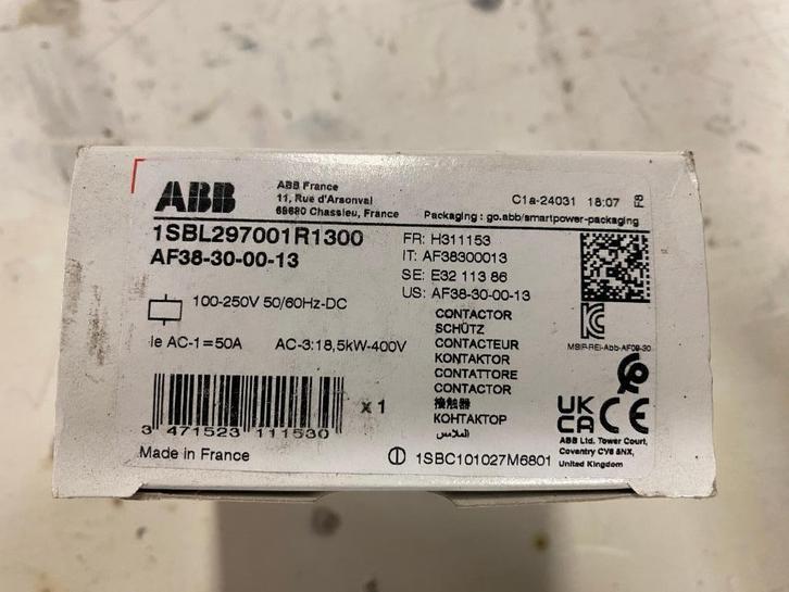 ABB A-serie AF Magneetschakelaar – Nieuw! (4 stuks), Hobby en Vrije tijd, Elektronica-componenten, Nieuw, Ophalen