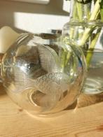 Bolvaas kristal gravure vis, Antiek en Kunst, Ophalen