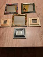 Te koop 6 spiegeltjes in 1 koop, Huis en Inrichting, Woonaccessoires | Lijsten, Ophalen, Minder dan 50 cm, Nieuw, Minder dan 50 cm