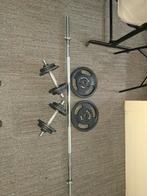 Halterstang + dumbels + sportbank, Ophalen