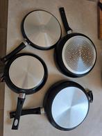 Nieuwe pannen (gas), steelpan, hapjespan, pannenkoekenpan, Ophalen, Nieuw, Rvs, Pannenset