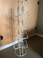 Wit wijnrek (metaal), Huis en Inrichting, Woonaccessoires | Wijnrekken, Ophalen, Gebruikt, 5 tot 15 flessen, Metaal