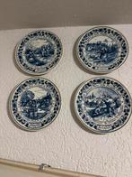 4 bordjes delfts blauw, Antiek en Kunst, Antiek | Wandborden en Tegels, Ophalen