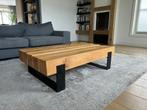 Massief eiken balken salontafel, Huis en Inrichting, Tafels | Salontafels, Ophalen, 50 tot 100 cm, Zo goed als nieuw, Minder dan 50 cm