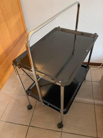 opklapbaar theewagentje jaren ‘60 design tea trolley ️ beschikbaar voor biedingen