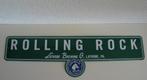 Reclamebord rolling rock Premium bier USA, Ophalen of Verzenden, Nieuw, Reclamebord