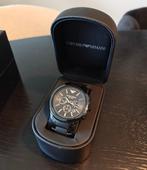 Emporio Armani AR1451 horloge inclusief doos en certificaat, Overige merken, Staal, Polshorloge, Ophalen of Verzenden