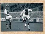 Org. zw/w foto 20x30 cm Johan Cruijff + Soren Lerby 06/12/81, Verzenden, Nieuw, Ajax, Poster, Plaatje of Sticker