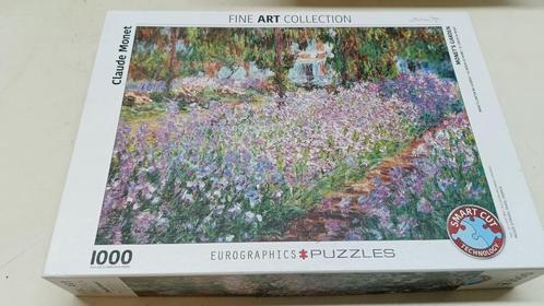 Puzzel Eurographics Monet's Garden - Claude Monet (1000), Hobby en Vrije tijd, Denksport en Puzzels, Zo goed als nieuw, Legpuzzel