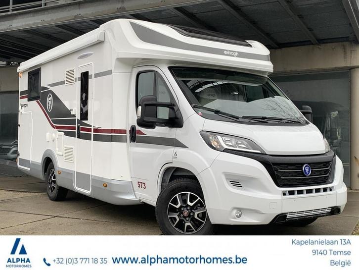 Elnagh Baron 573 Fiat 140pk Manueel (bj 2024), Caravans en Kamperen, Campers, Bedrijf, Half-integraal, Overige merken, Diesel