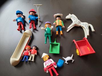 Vintage playmobil Poppetjes en paard 1974 beschikbaar voor biedingen