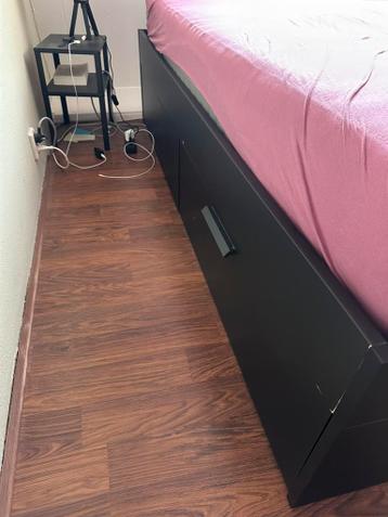 GRATIS AFHALEN IKEA BRIMNES bed + matras + deken - afbeelding 3