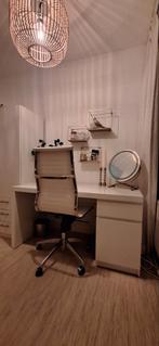 Mooie bureau Ikea MALM incl stoel, Ophalen of Verzenden, Gebruikt, Bureau