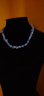 Splitketting Topaas., Blauw, Ophalen of Verzenden, Zo goed als nieuw, Steen of Mineraal