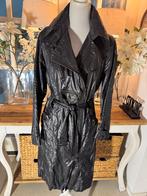 Prachtige, coated Zwarte 3/4 jas Creenstone, 36-38, ZGAN., Kleding | Dames, Ophalen of Verzenden, Zo goed als nieuw, Maat 36 (S)