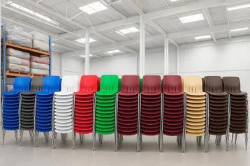 Stapelstoelen Denver kantinestoelen stapelbare stoelen beschikbaar voor biedingen