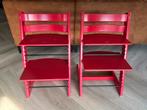 2 Rode Stokke Tripp Trapp Stoelen, Kinderen en Baby's, Kinderstoelen, Ophalen, Gebruikt, Meegroeistoel