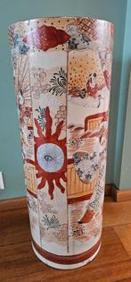 Vintage Japanse  Satsuma porselein paraplubak /vaas, Ophalen, Gebruikt, Overige materialen