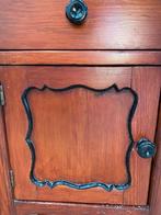 Twee Franse kastjes met zwarte details en marmer, Ophalen, Gebruikt, Hout