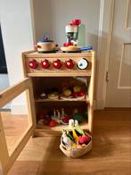 Houten speelgoed keukentje met veel accessoires, Kinderen en Baby's, Speelgoed | Houten speelgoed, Ophalen, Zo goed als nieuw