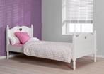 ledikant EMMA wit met hartje 90x200 winkelmodel, Ophalen, 85 tot 100 cm, Nieuw, Lattenbodem