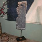 Prachtig houten ornament op standaard aura peeperkorn, Ophalen of Verzenden, Zo goed als nieuw