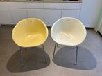 Design stoel Pedrali Gliss 900  3 wit en 3 geel, Ophalen, Kunststof, Gebruikt, Wit