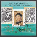 Tanzania 1992  Columbus, Postzegels en Munten, Verzenden, Overige landen, Gestempeld