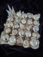 Oude antieke kerstballen zilver, Diversen, Kerst, Ophalen of Verzenden, Zo goed als nieuw