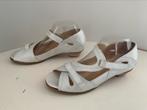 Verhulst 7G ( 40,5 G)klitterband sandalen wit zilver  403), Wit, Verhulst, Zo goed als nieuw, Sandalen of Muiltjes