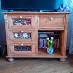 Massief grenen TV-meubel / dressoir, Ophalen, Gebruikt, 50 tot 100 cm, Landelijk