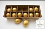 Eieren goud leeg geblazen  - pasen - voorjaar, Ophalen of Verzenden, Nieuw