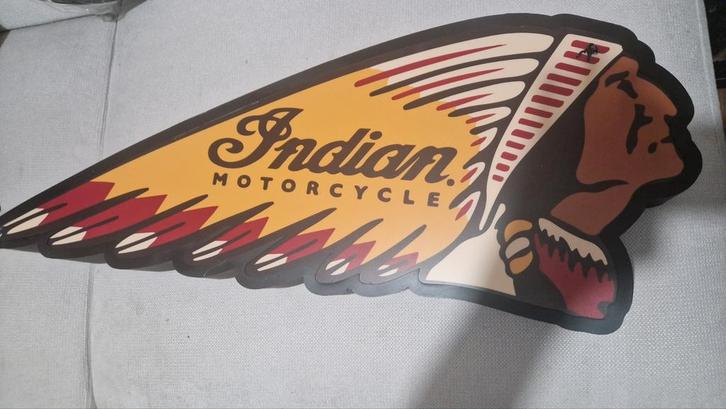 Indian Motorcycle Lichtreclame 100 cm, Verzamelen, Merken en Reclamevoorwerpen, Nieuw, Lichtbak of (neon) lamp, Ophalen of Verzenden