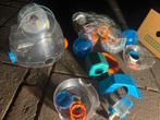 Twee hamsters kooien met extras, Dieren en Toebehoren, Knaagdieren en Konijnen | Toebehoren, Ophalen, Gebruikt, Loopwiel of Rad