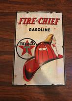 Texaco Emaille Bord zeer zeldzaam, Ophalen of Verzenden