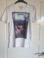 Te koop heren tshirt, kleur wit met opdruk, merk TTD, maat M, Kleding | Heren, Maat 48/50 (M), Wit, Zo goed als nieuw, TTD
