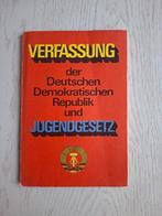 DDR Verfassung der DDR und Jugendgesetz, Ophalen of Verzenden, Overige soorten, Duitsland, Boek of Tijdschrift