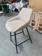 4x Nieuwe barkruk taupe stoffering zithoogte 68 cm, 1 kruk, Ophalen, Nieuw