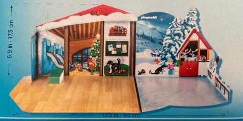 Decor karton Kerst huis, Kinderen en Baby's, Speelgoed | Playmobil, Nieuw, Los playmobil, Ophalen of Verzenden