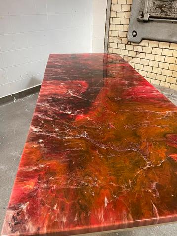Space age salontafel marmerlook blad beschikbaar voor biedingen