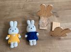 Aankleed popjes Nijntje knuffels glas en boekensteunen, Kinderen en Baby's, Ophalen of Verzenden, Zo goed als nieuw, Konijn