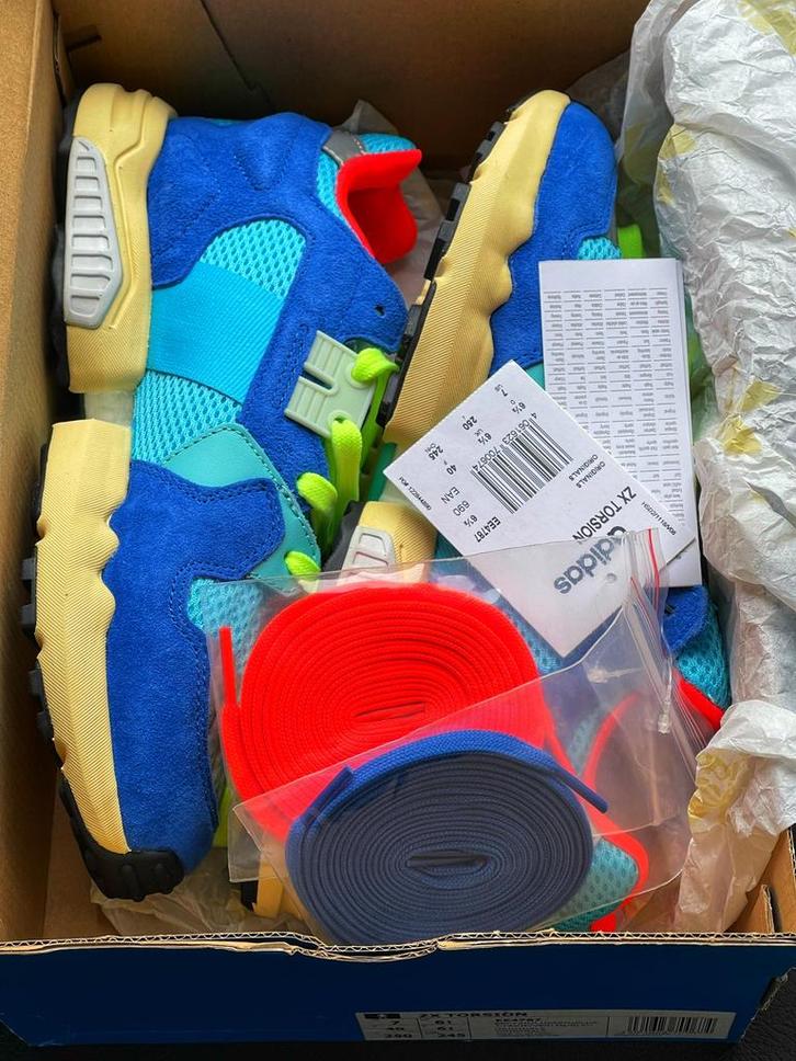 ADIDAS ZX TORSION BRIGHT CYAN  NIEUW IN DOOS ( 40 ), Kleding | Heren, Schoenen, Nieuw, Sneakers of Gympen, Blauw, Ophalen of Verzenden