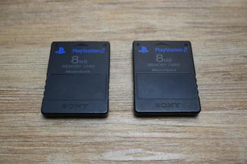 Playstation 2 memory Card 8MB (prijs per stuk) 