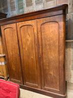 Antieke Houten Kledingkast met 3 Deuren, Ophalen, Gebruikt, 150 tot 200 cm, Overige houtsoorten