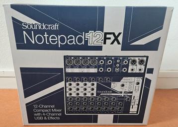Soundcraft notepad mixer 12FX beschikbaar voor biedingen