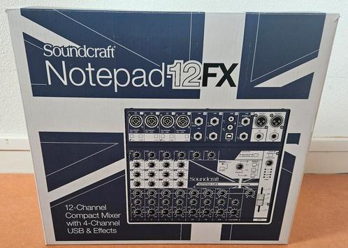 Soundcraft notepad mixer 12FX, Muziek en Instrumenten, Mengpanelen, Gebruikt, Ophalen of Verzenden
