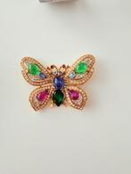 Vintage Trifari Vlinder Broche, Overige materialen, 4 tot 7 cm, Ophalen of Verzenden, Zo goed als nieuw