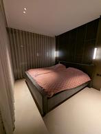 Bedframe, Velours bekleed (200x210), Huis en Inrichting, Slaapkamer | Bedden, Ophalen, Tweepersoons, Zo goed als nieuw, 180 cm