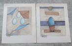 2 zeefdrukken van Patty Harpenau, Antiek en Kunst, Kunst | Litho's en Zeefdrukken, Ophalen of Verzenden